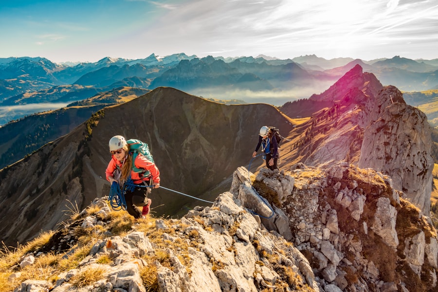 Photo mountain tourism