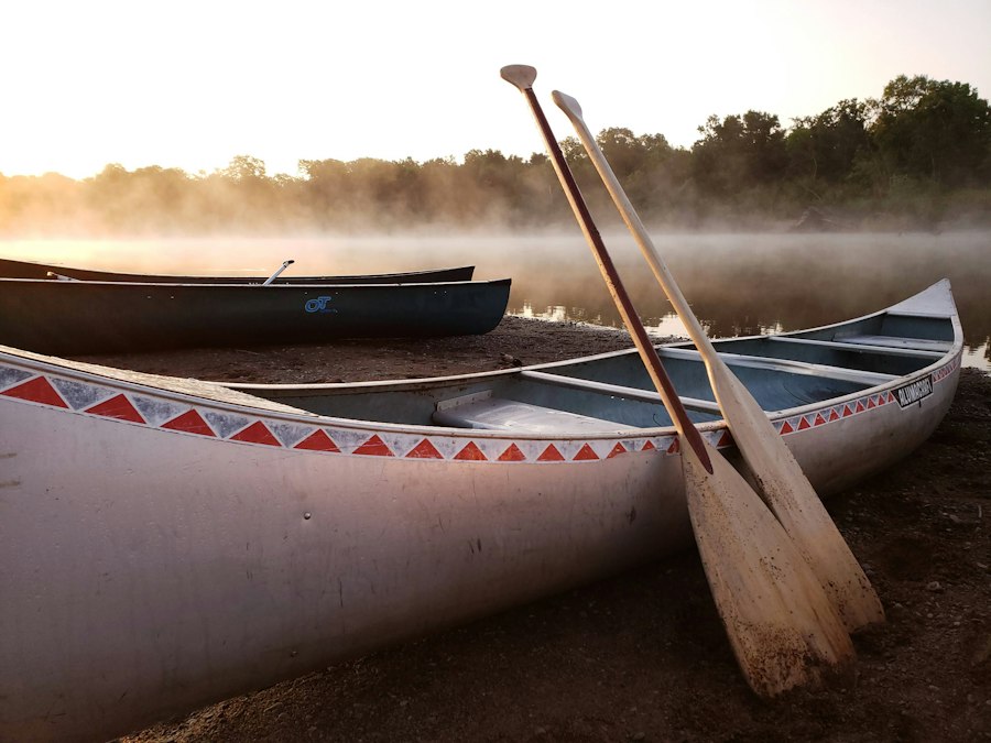 Photo kayak or canoe equipment